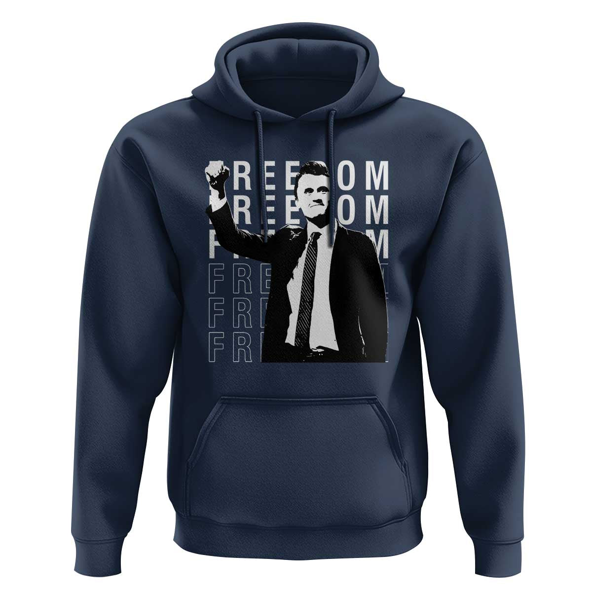 Freedom Charlie Kirk Tribute Hoodie A True Patriot Leagacy Memorial - Wonder Print Shop