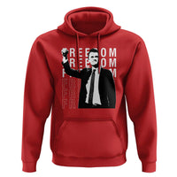 Freedom Charlie Kirk Tribute Hoodie A True Patriot Leagacy Memorial - Wonder Print Shop