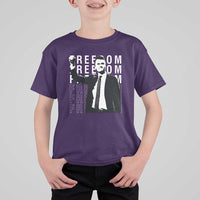 Freedom Charlie Kirk Tribute T Shirt For Kid A True Patriot Leagacy Memorial - Wonder Print Shop