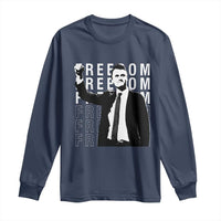 Freedom Charlie Kirk Tribute Long Sleeve Shirt A True Patriot Leagacy Memorial - Wonder Print Shop