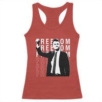Freedom Charlie Kirk Tribute Racerback Tank Top A True Patriot Leagacy Memorial - Wonder Print Shop