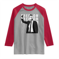 Freedom Charlie Kirk Tribute Raglan Shirt A True Patriot Leagacy Memorial - Wonder Print Shop