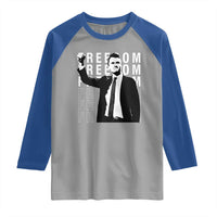 Freedom Charlie Kirk Tribute Raglan Shirt A True Patriot Leagacy Memorial - Wonder Print Shop