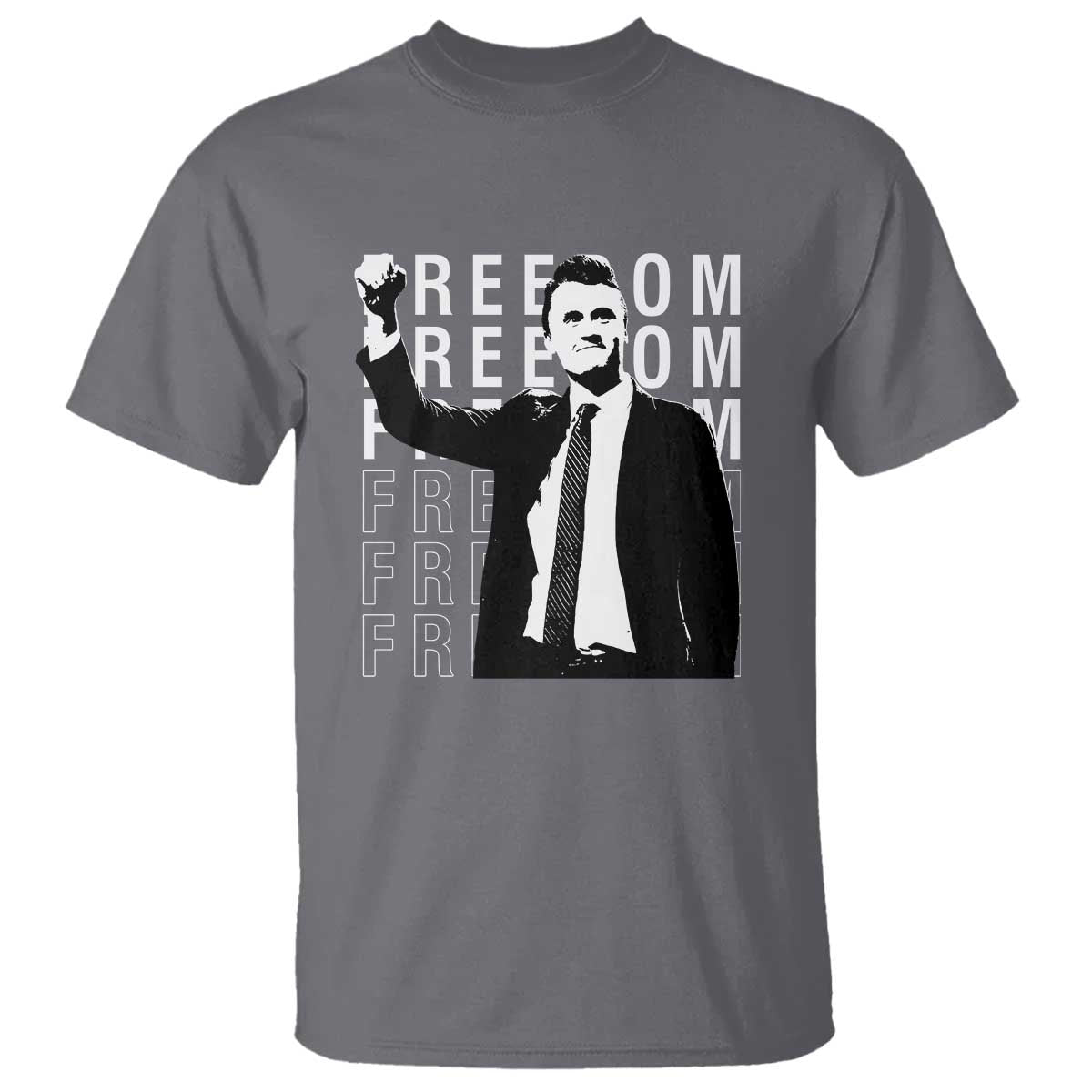 Freedom Charlie Kirk Tribute T Shirt A True Patriot Leagacy Memorial - Wonder Print Shop