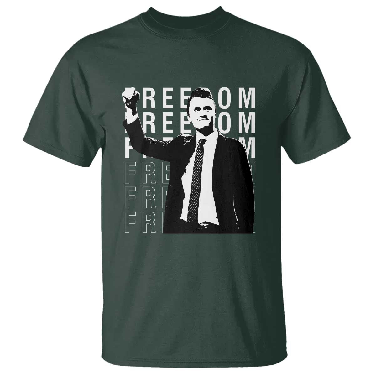 Freedom Charlie Kirk Tribute T Shirt A True Patriot Leagacy Memorial - Wonder Print Shop