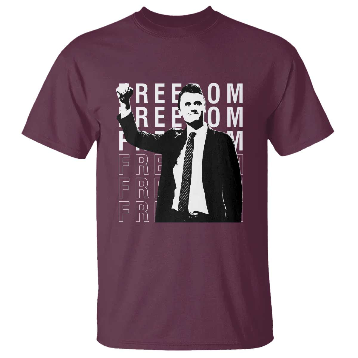 Freedom Charlie Kirk Tribute T Shirt A True Patriot Leagacy Memorial - Wonder Print Shop
