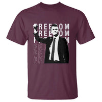 Freedom Charlie Kirk Tribute T Shirt A True Patriot Leagacy Memorial - Wonder Print Shop