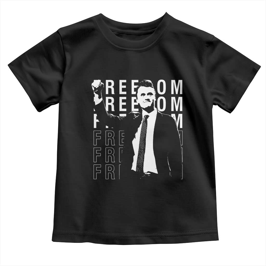 Freedom Charlie Kirk Tribute Toddler T Shirt A True Patriot Leagacy Memorial - Wonder Print Shop