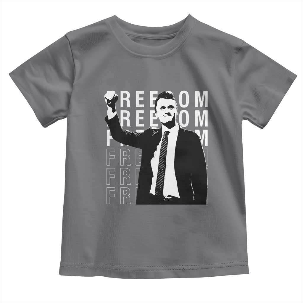 Freedom Charlie Kirk Tribute Toddler T Shirt A True Patriot Leagacy Memorial - Wonder Print Shop