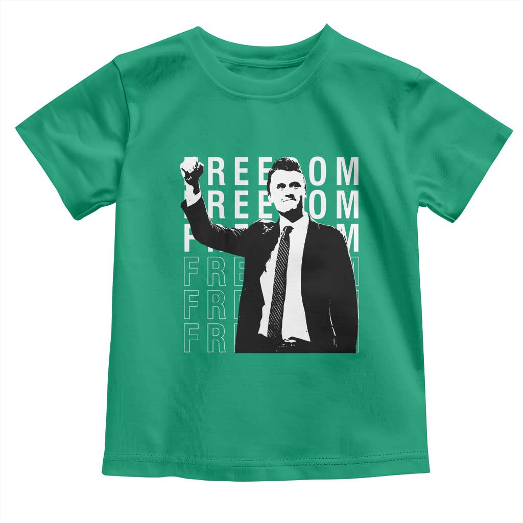 Freedom Charlie Kirk Tribute Toddler T Shirt A True Patriot Leagacy Memorial - Wonder Print Shop