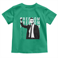 Freedom Charlie Kirk Tribute Toddler T Shirt A True Patriot Leagacy Memorial - Wonder Print Shop