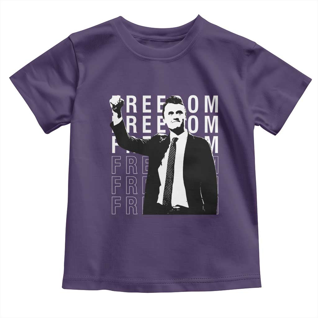 Freedom Charlie Kirk Tribute Toddler T Shirt A True Patriot Leagacy Memorial - Wonder Print Shop