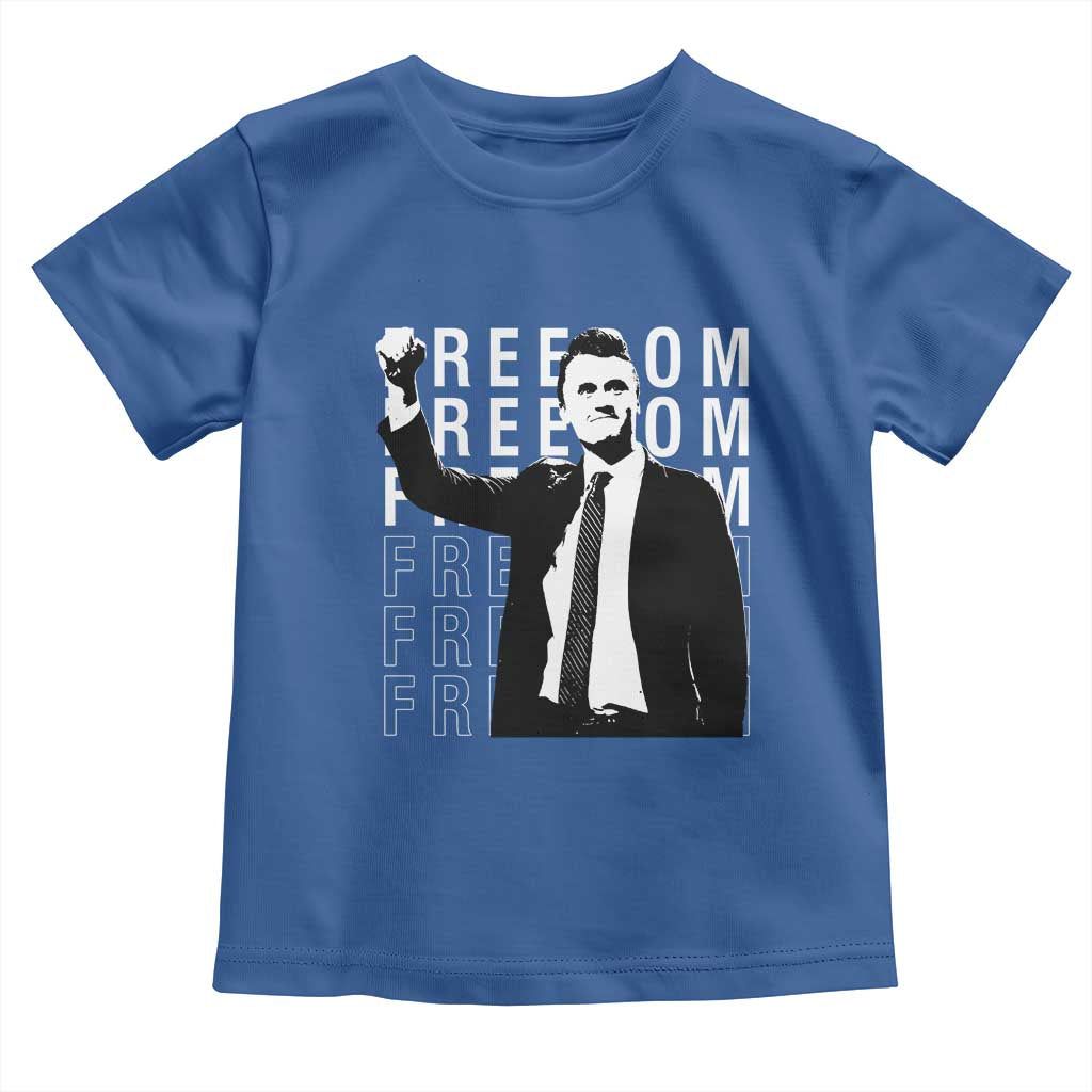 Freedom Charlie Kirk Tribute Toddler T Shirt A True Patriot Leagacy Memorial - Wonder Print Shop