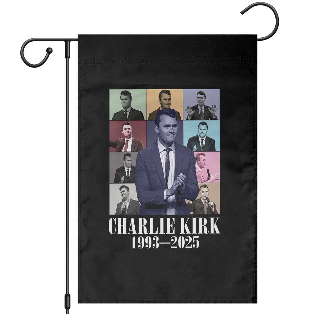 Legacy of Charlie Kirk Garden Flag 1993 2025 Memorial Pop Art Tribute Graphic - Wonder Print Shop