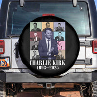 Legacy of Charlie Kirk Spare Tire Cover 1993 2025 Memorial Pop Art Tribute Graphic - Wonder Print Shop