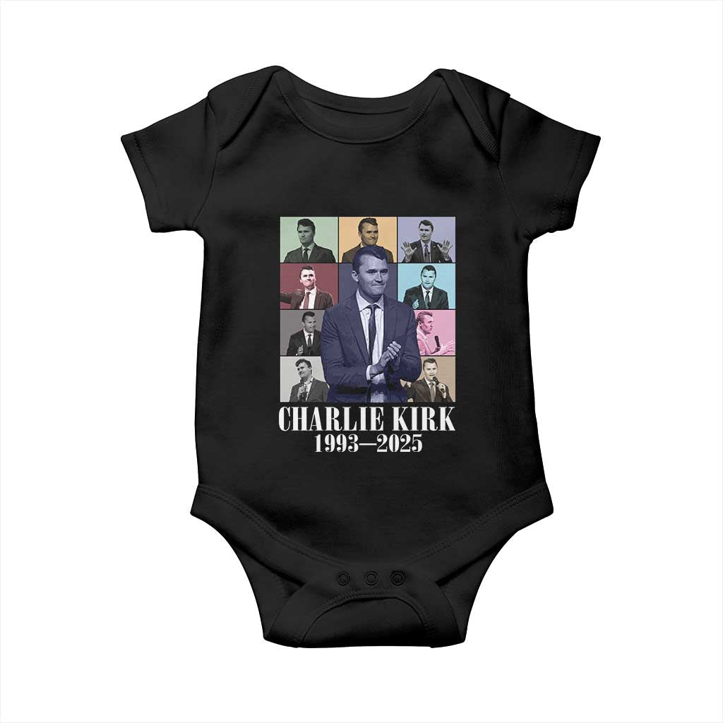 Legacy of Charlie Kirk Baby Onesie 1993 2025 Memorial Pop Art Tribute Graphic - Wonder Print Shop