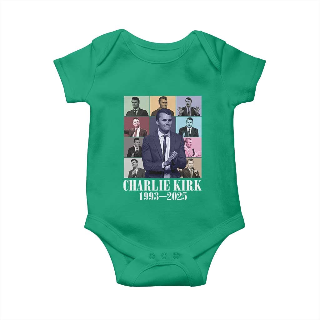 Legacy of Charlie Kirk Baby Onesie 1993 2025 Memorial Pop Art Tribute Graphic - Wonder Print Shop