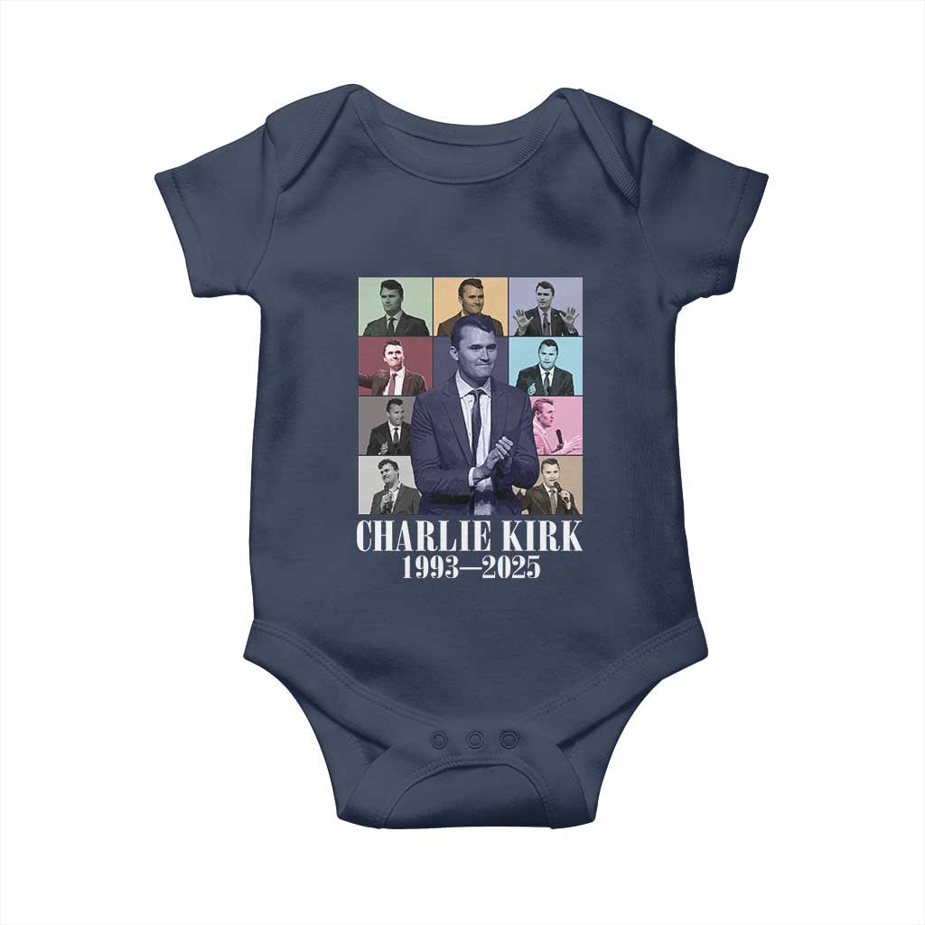 Legacy of Charlie Kirk Baby Onesie 1993 2025 Memorial Pop Art Tribute Graphic - Wonder Print Shop
