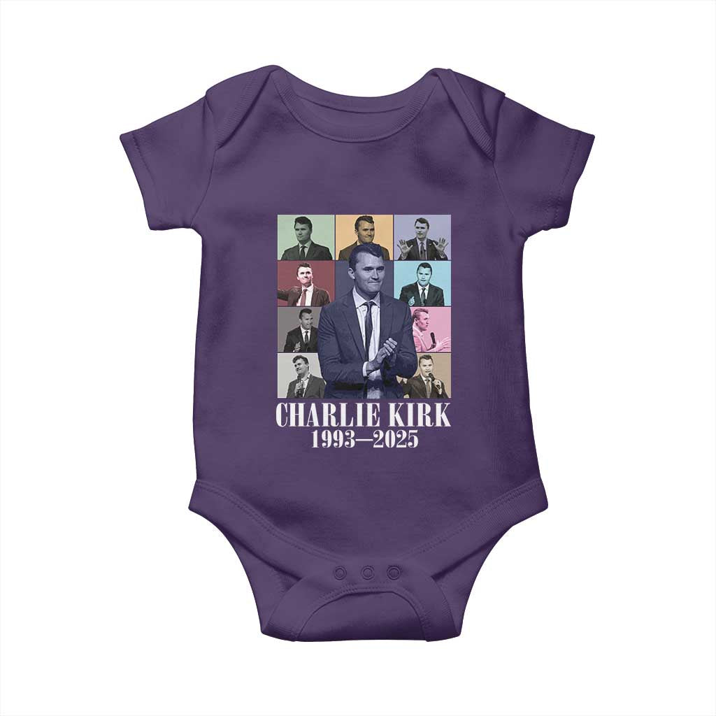 Legacy of Charlie Kirk Baby Onesie 1993 2025 Memorial Pop Art Tribute Graphic - Wonder Print Shop