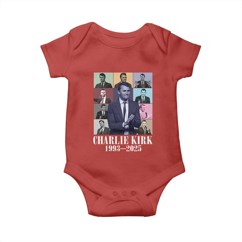 Legacy of Charlie Kirk Baby Onesie 1993 2025 Memorial Pop Art Tribute Graphic - Wonder Print Shop