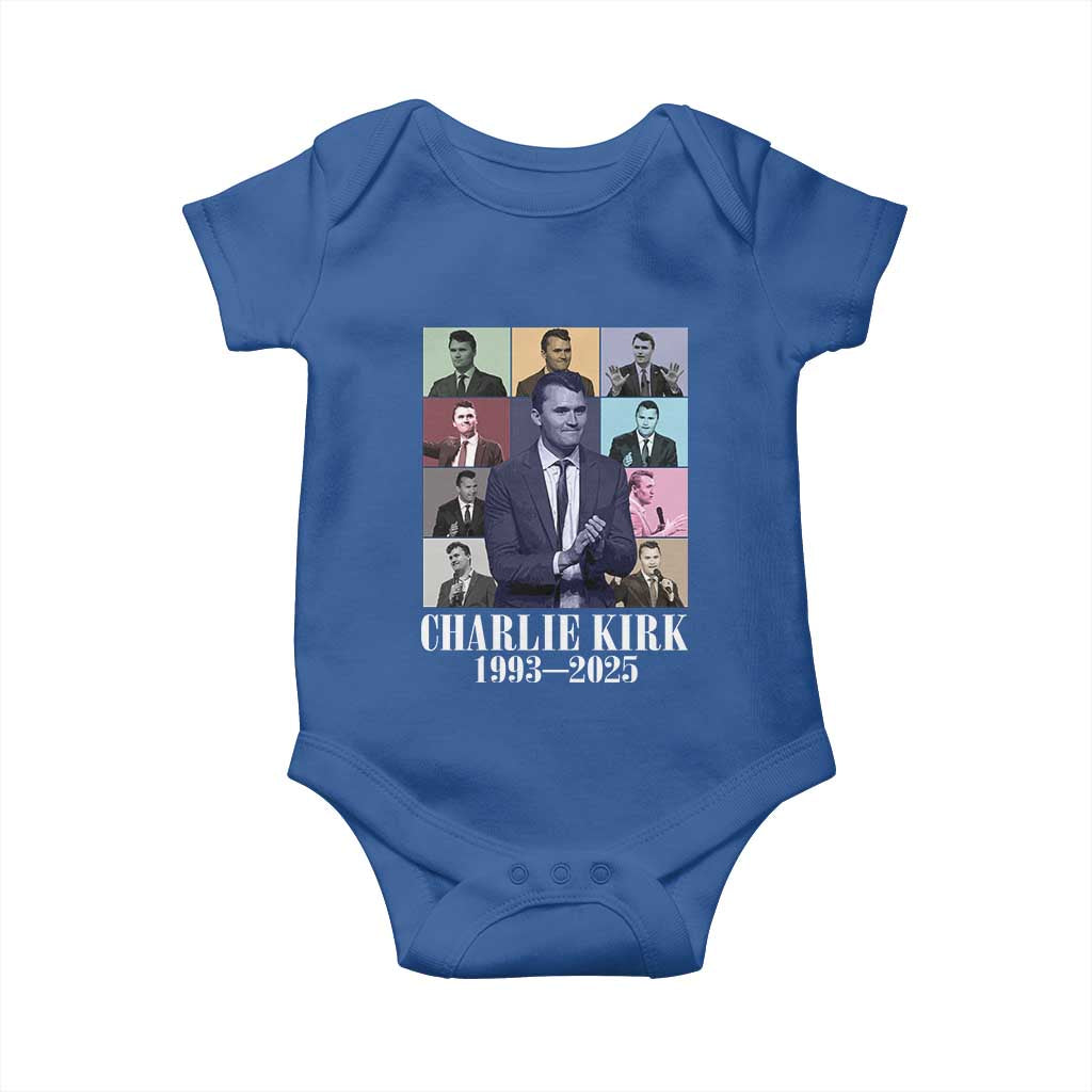 Legacy of Charlie Kirk Baby Onesie 1993 2025 Memorial Pop Art Tribute Graphic - Wonder Print Shop
