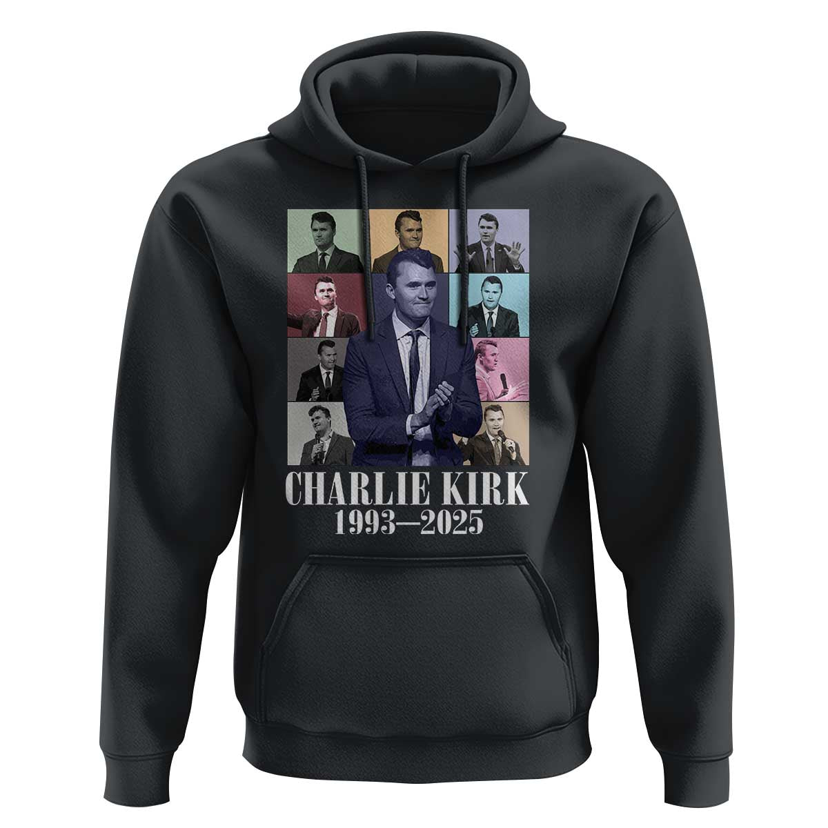 Legacy of Charlie Kirk Hoodie 1993 2025 Memorial Pop Art Tribute Graphic - Wonder Print Shop