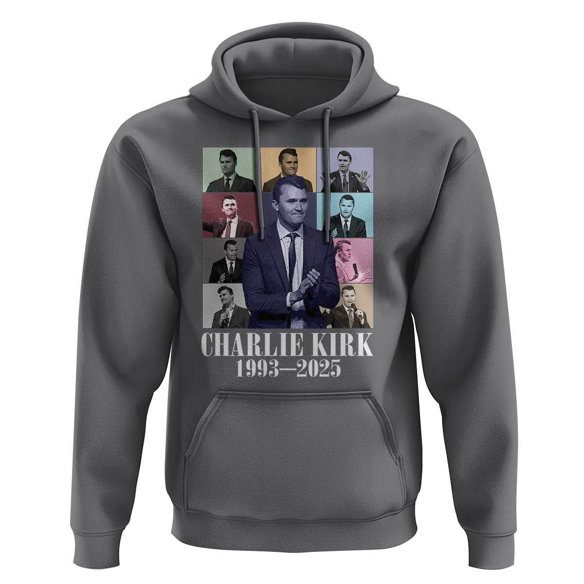 Legacy of Charlie Kirk Hoodie 1993 2025 Memorial Pop Art Tribute Graphic - Wonder Print Shop
