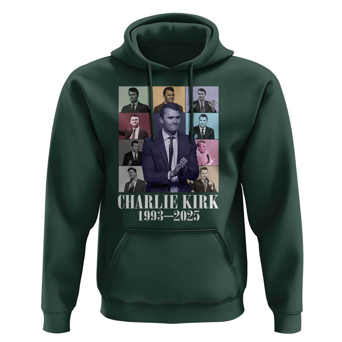Legacy of Charlie Kirk Hoodie 1993 2025 Memorial Pop Art Tribute Graphic - Wonder Print Shop