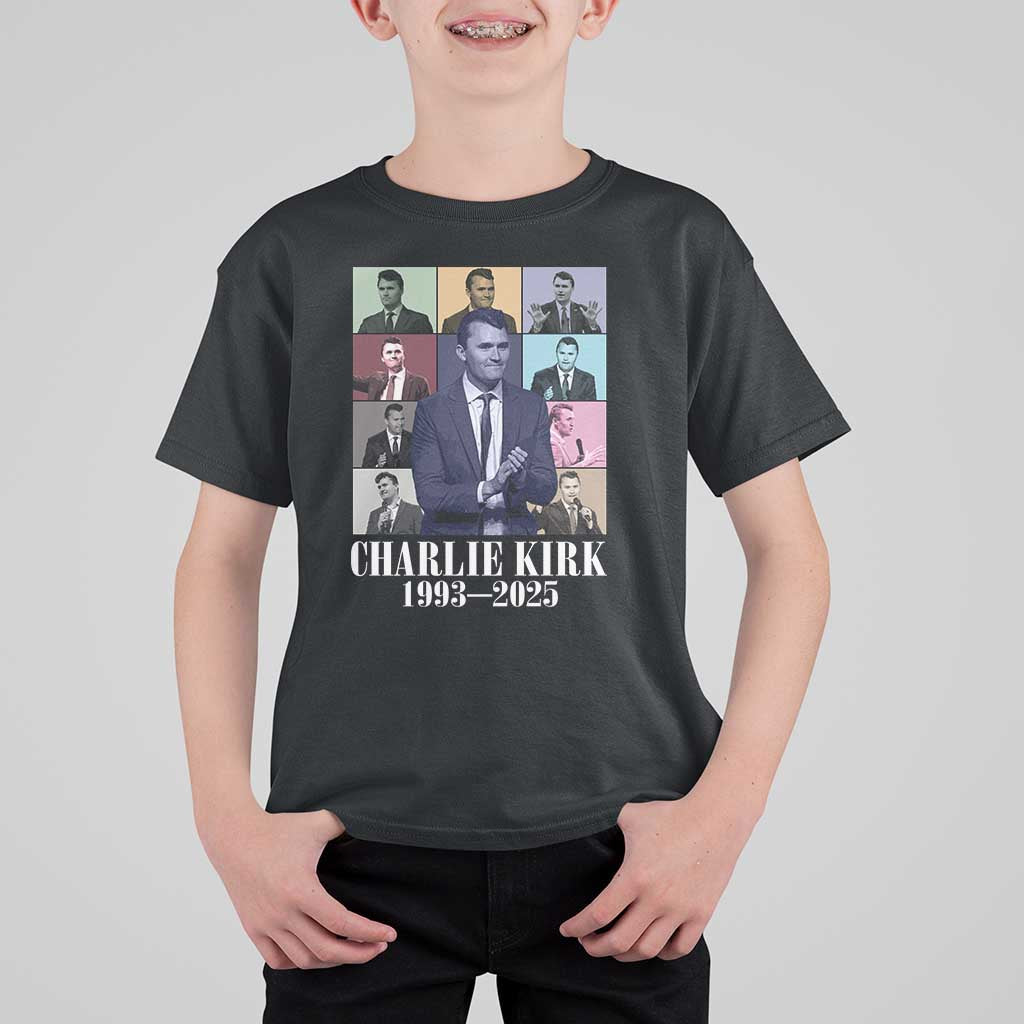 Legacy of Charlie Kirk T Shirt For Kid 1993 2025 Memorial Pop Art Tribute Graphic - Wonder Print Shop