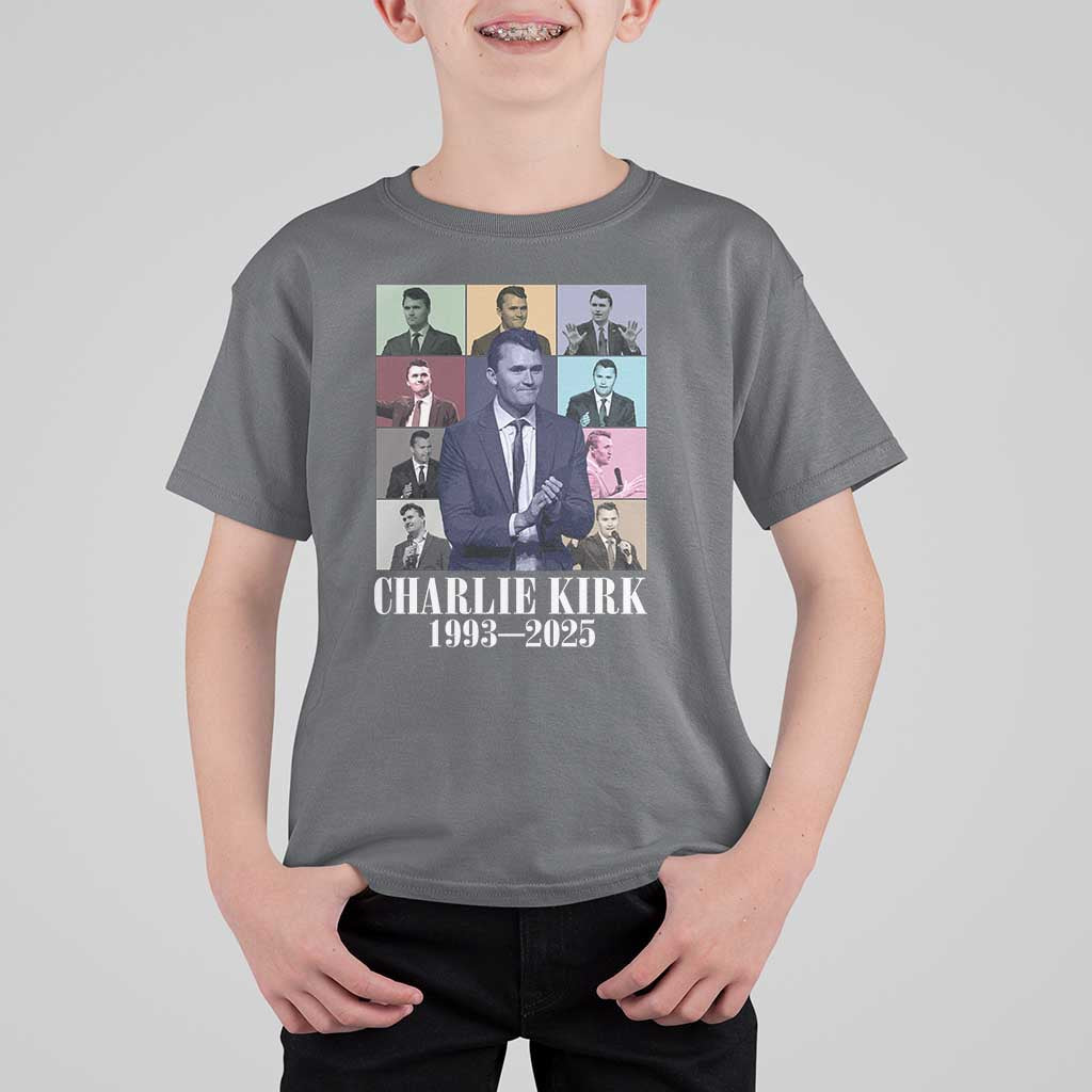 Legacy of Charlie Kirk T Shirt For Kid 1993 2025 Memorial Pop Art Tribute Graphic - Wonder Print Shop