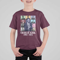 Legacy of Charlie Kirk T Shirt For Kid 1993 2025 Memorial Pop Art Tribute Graphic - Wonder Print Shop