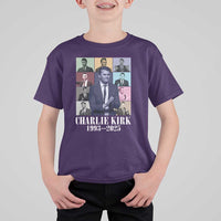 Legacy of Charlie Kirk T Shirt For Kid 1993 2025 Memorial Pop Art Tribute Graphic - Wonder Print Shop