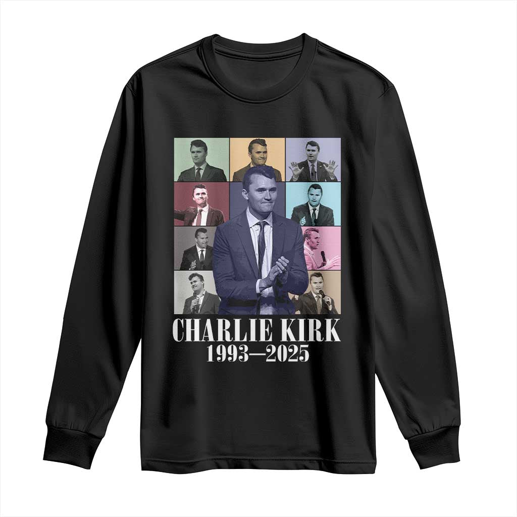 Legacy of Charlie Kirk Long Sleeve Shirt 1993 2025 Memorial Pop Art Tribute Graphic - Wonder Print Shop