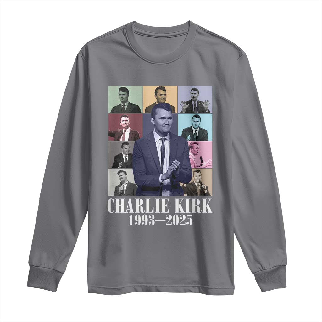 Legacy of Charlie Kirk Long Sleeve Shirt 1993 2025 Memorial Pop Art Tribute Graphic - Wonder Print Shop
