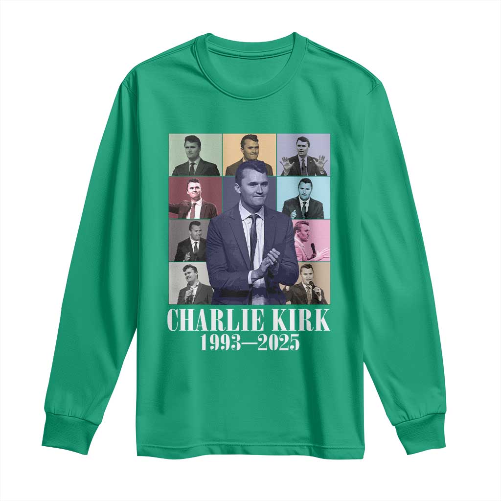 Legacy of Charlie Kirk Long Sleeve Shirt 1993 2025 Memorial Pop Art Tribute Graphic - Wonder Print Shop