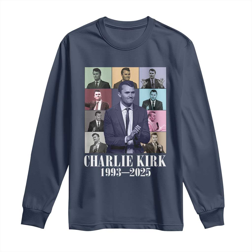 Legacy of Charlie Kirk Long Sleeve Shirt 1993 2025 Memorial Pop Art Tribute Graphic - Wonder Print Shop