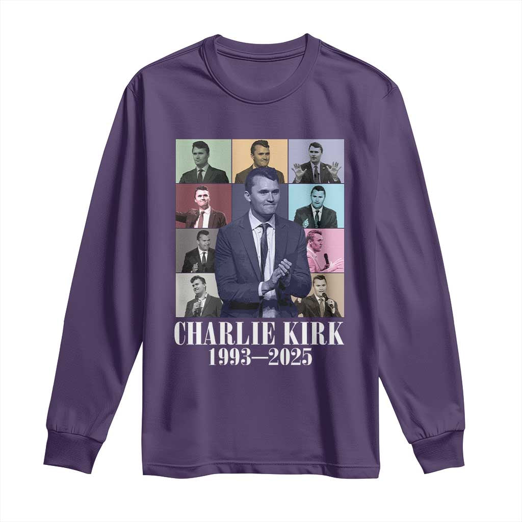 Legacy of Charlie Kirk Long Sleeve Shirt 1993 2025 Memorial Pop Art Tribute Graphic - Wonder Print Shop