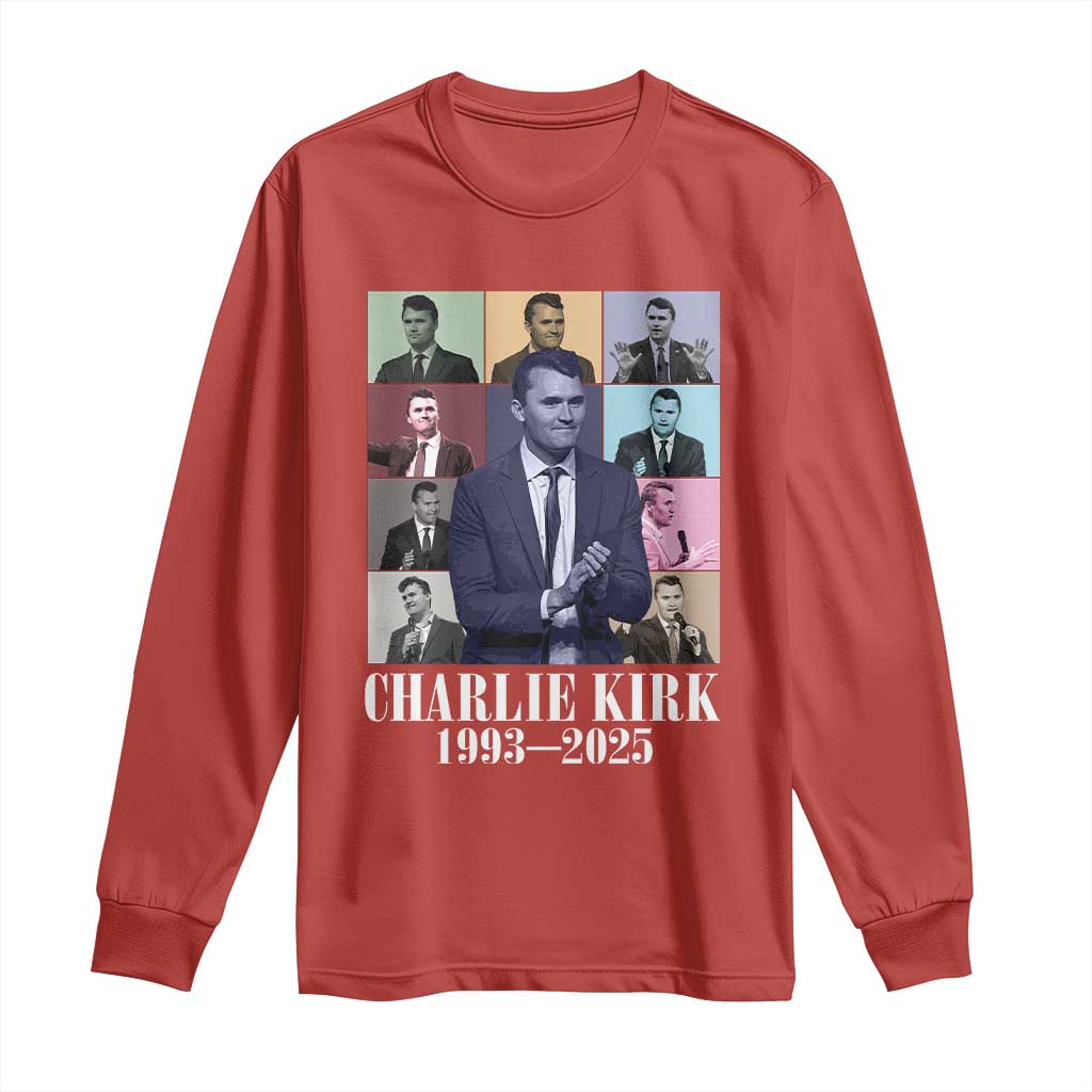 Legacy of Charlie Kirk Long Sleeve Shirt 1993 2025 Memorial Pop Art Tribute Graphic - Wonder Print Shop