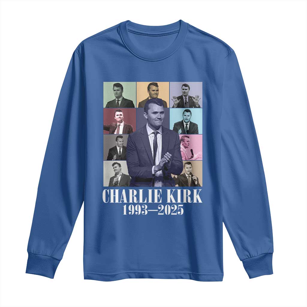 Legacy of Charlie Kirk Long Sleeve Shirt 1993 2025 Memorial Pop Art Tribute Graphic - Wonder Print Shop