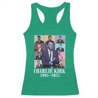 Legacy of Charlie Kirk Racerback Tank Top 1993 2025 Memorial Pop Art Tribute Graphic - Wonder Print Shop