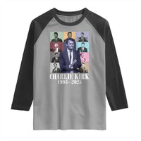 Legacy of Charlie Kirk Raglan Shirt 1993 2025 Memorial Pop Art Tribute Graphic - Wonder Print Shop