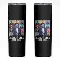 Legacy of Charlie Kirk Skinny Tumbler 1993 2025 Memorial Pop Art Tribute Graphic - Wonder Print Shop