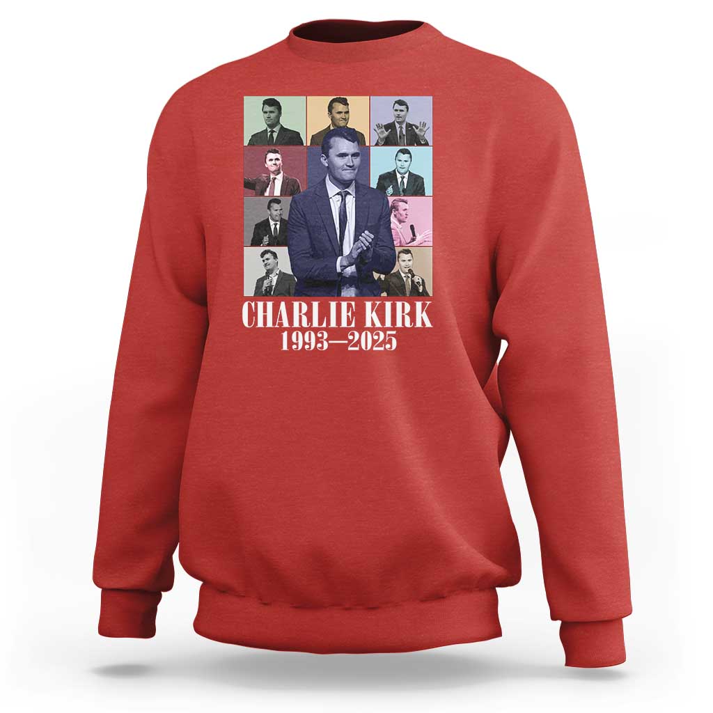 Legacy of Charlie Kirk Sweatshirt 1993 2025 Memorial Pop Art Tribute Graphic - Wonder Print Shop