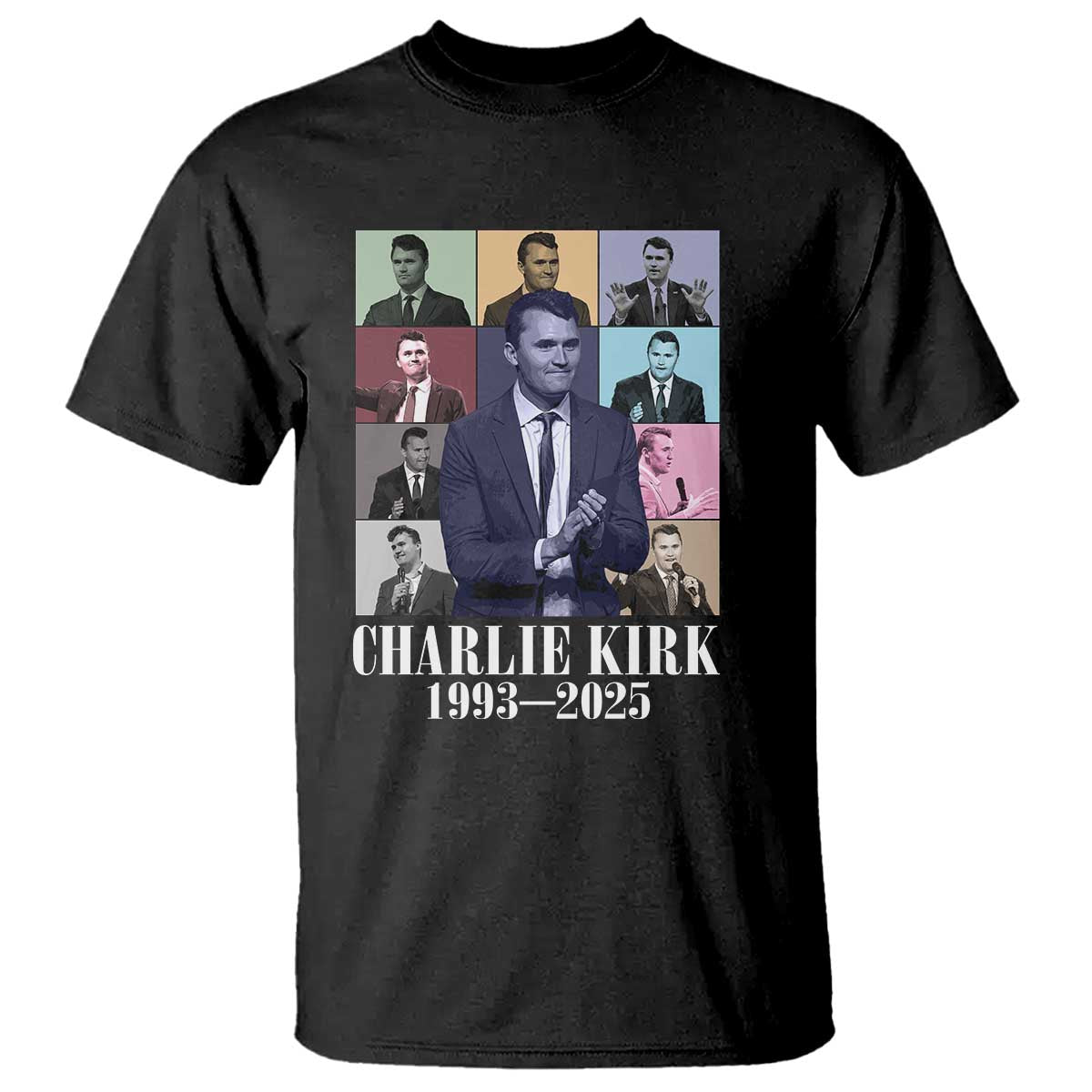 Legacy of Charlie Kirk T Shirt 1993 2025 Memorial Pop Art Tribute Graphic - Wonder Print Shop