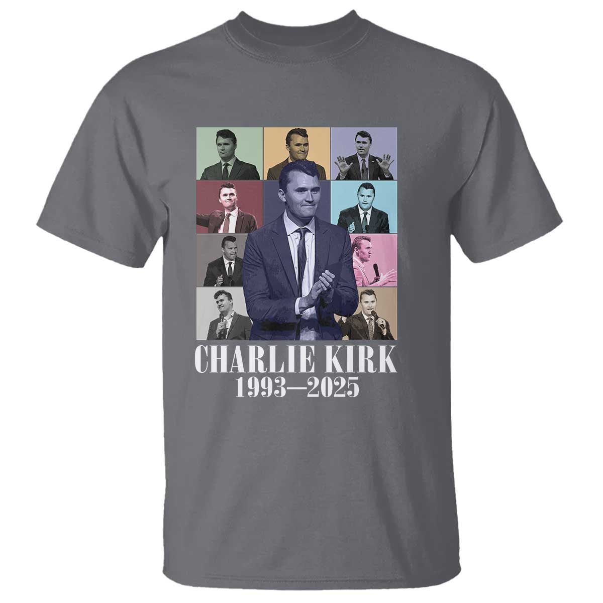 Legacy of Charlie Kirk T Shirt 1993 2025 Memorial Pop Art Tribute Graphic - Wonder Print Shop