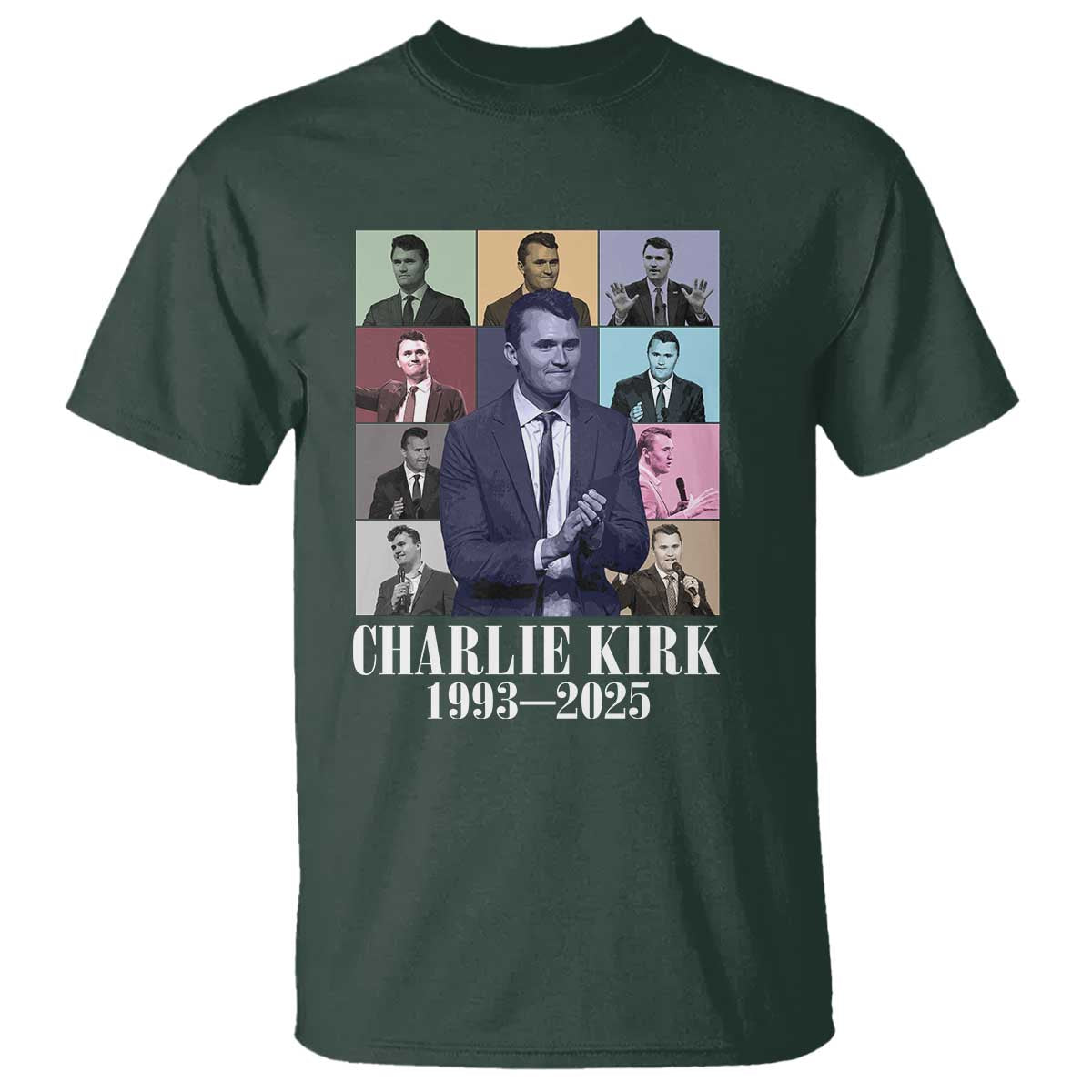 Legacy of Charlie Kirk T Shirt 1993 2025 Memorial Pop Art Tribute Graphic - Wonder Print Shop