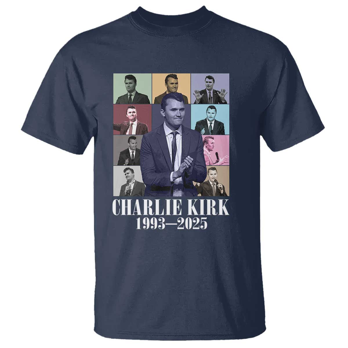 Legacy of Charlie Kirk T Shirt 1993 2025 Memorial Pop Art Tribute Graphic - Wonder Print Shop