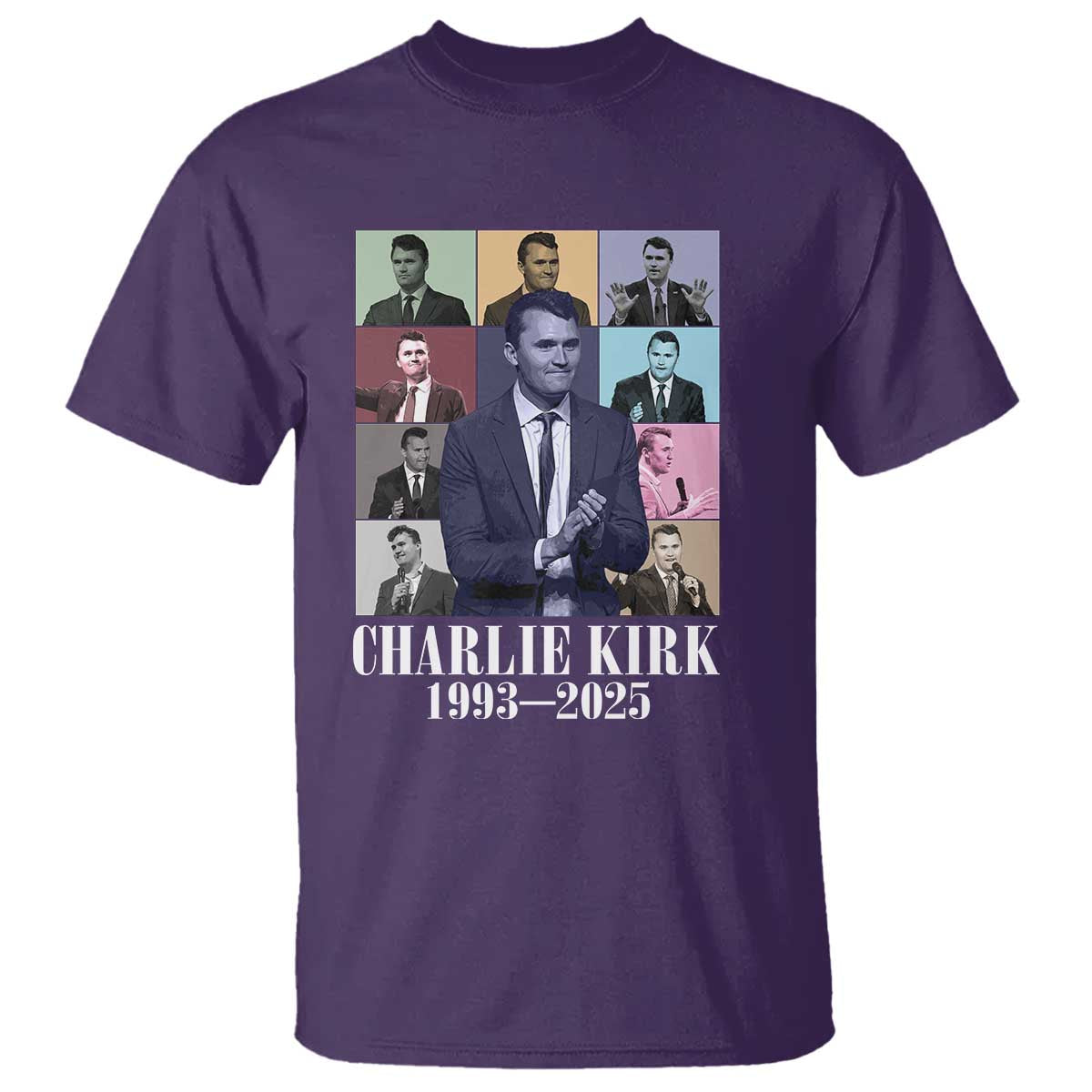 Legacy of Charlie Kirk T Shirt 1993 2025 Memorial Pop Art Tribute Graphic - Wonder Print Shop