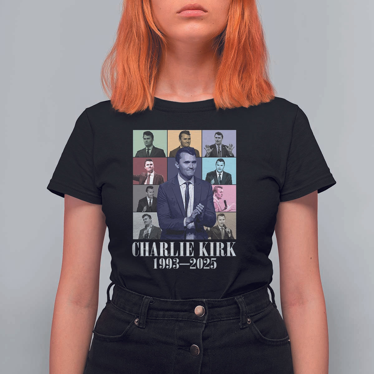Legacy of Charlie Kirk T Shirt For Women 1993 2025 Memorial Pop Art Tribute Graphic - Wonder Print Shop