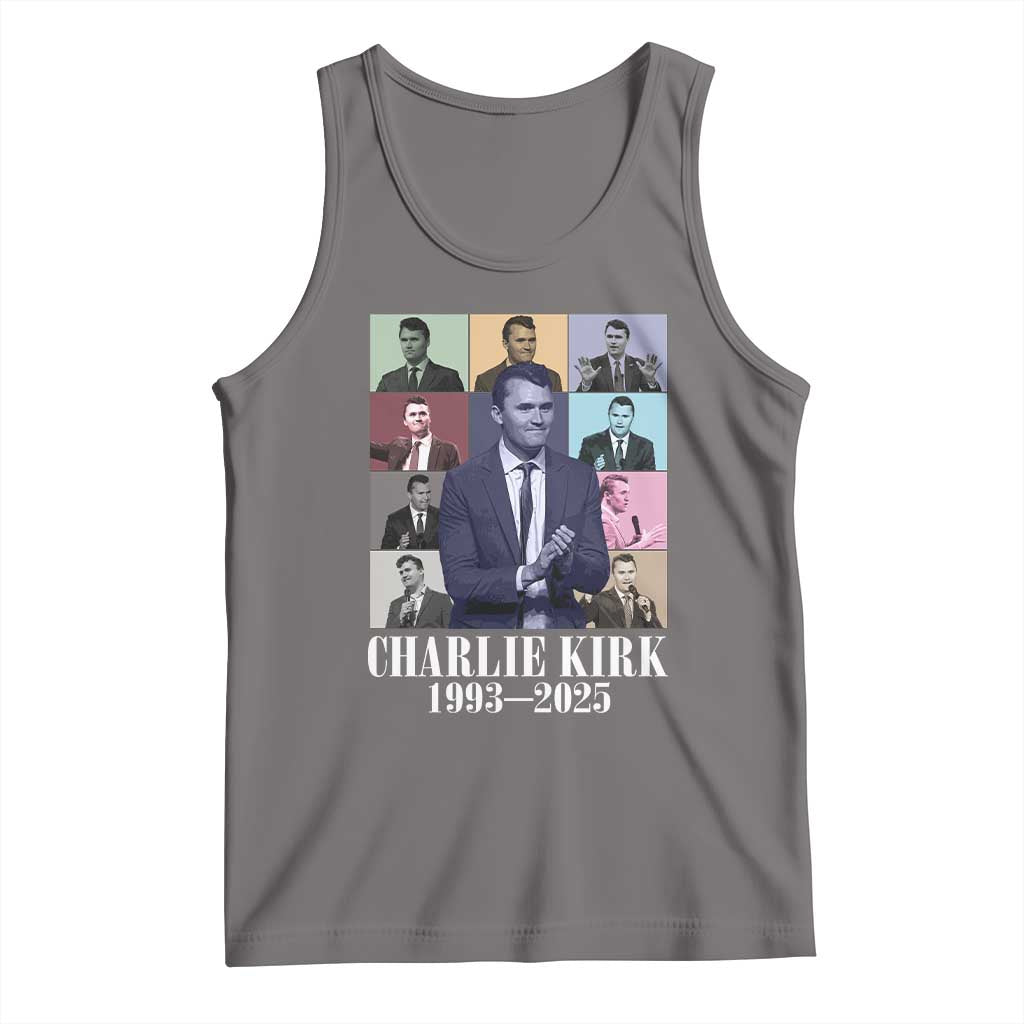 Legacy of Charlie Kirk Tank Top 1993 2025 Memorial Pop Art Tribute Graphic - Wonder Print Shop
